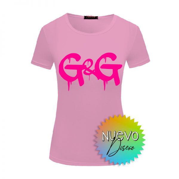 Glamshirt Graffiti Rosa