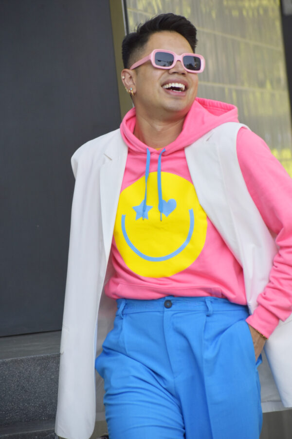 Sudadera Rosa Happy - Imagen 4