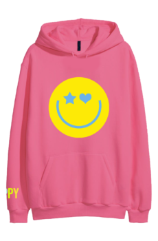 Sudadera Rosa Happy