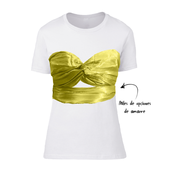 Glamshirt Top Amarillo - Imagen 2
